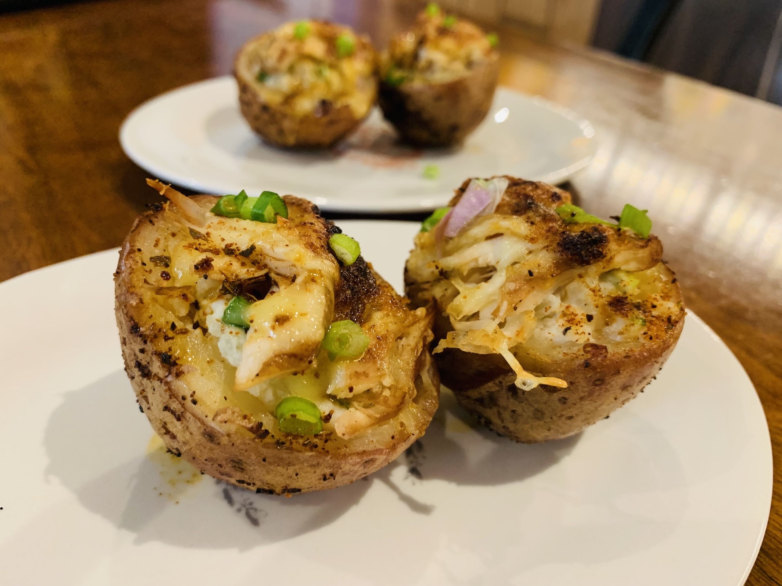 Blackened Chicken & Jalapeño Red Potato Skins